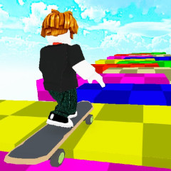 Obby Skateboard Race
